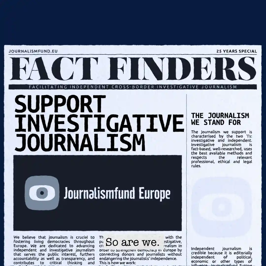 25 years; Journalismfund Europe • khayat